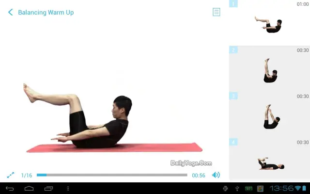 Daily Yoga for Abs android App screenshot 1